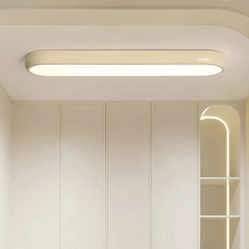 

Современный минималистичный длинный светодиодный потолочный светильник, скандинавский дизайн коридора, потолочный светильник для гостиной, спальни, светильник с регулируемой яркостью, светильники для внутреннего освещения