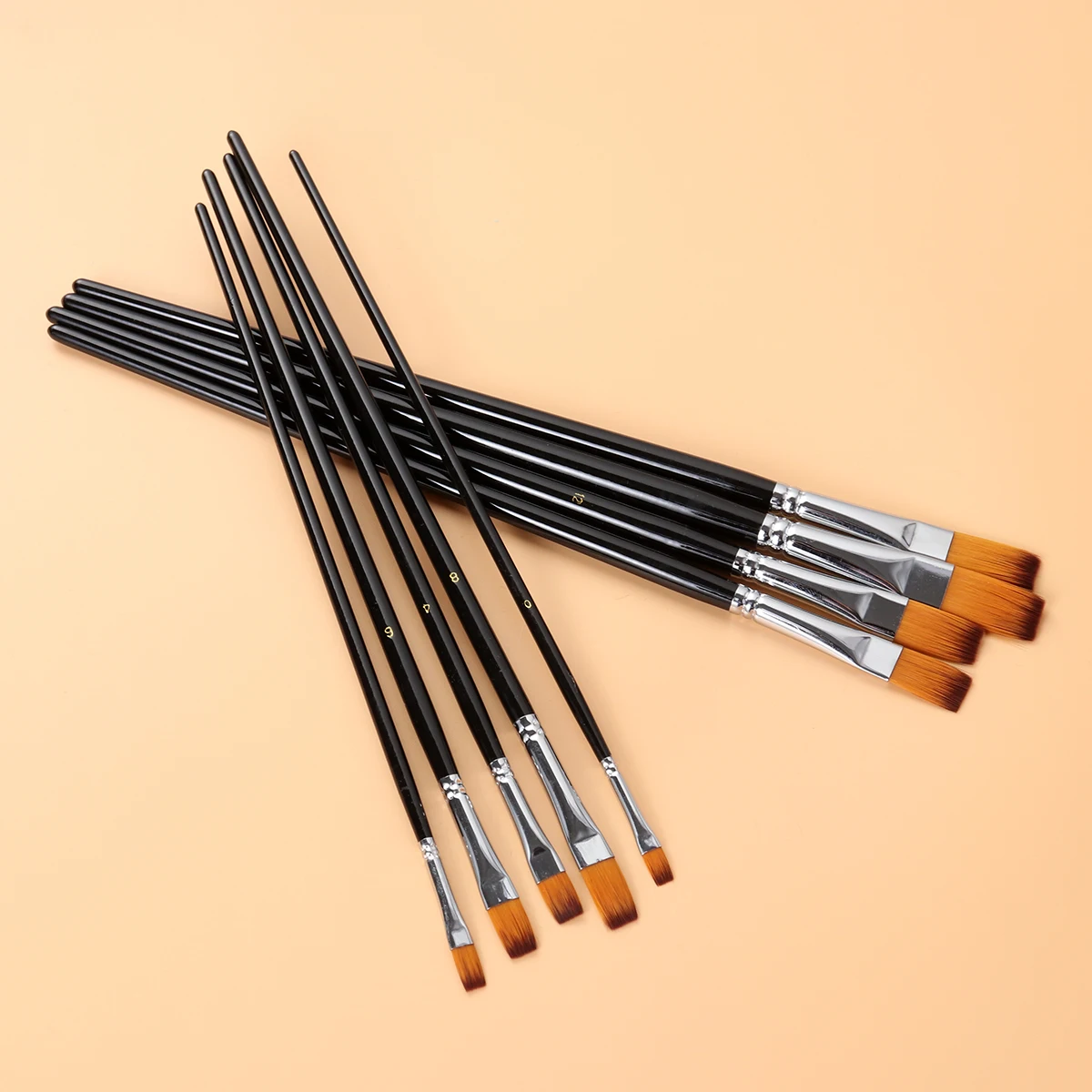 

9 Pcs Brush Set Paint Watercolor Brushes Suite Painting Supplies Bamboo Student