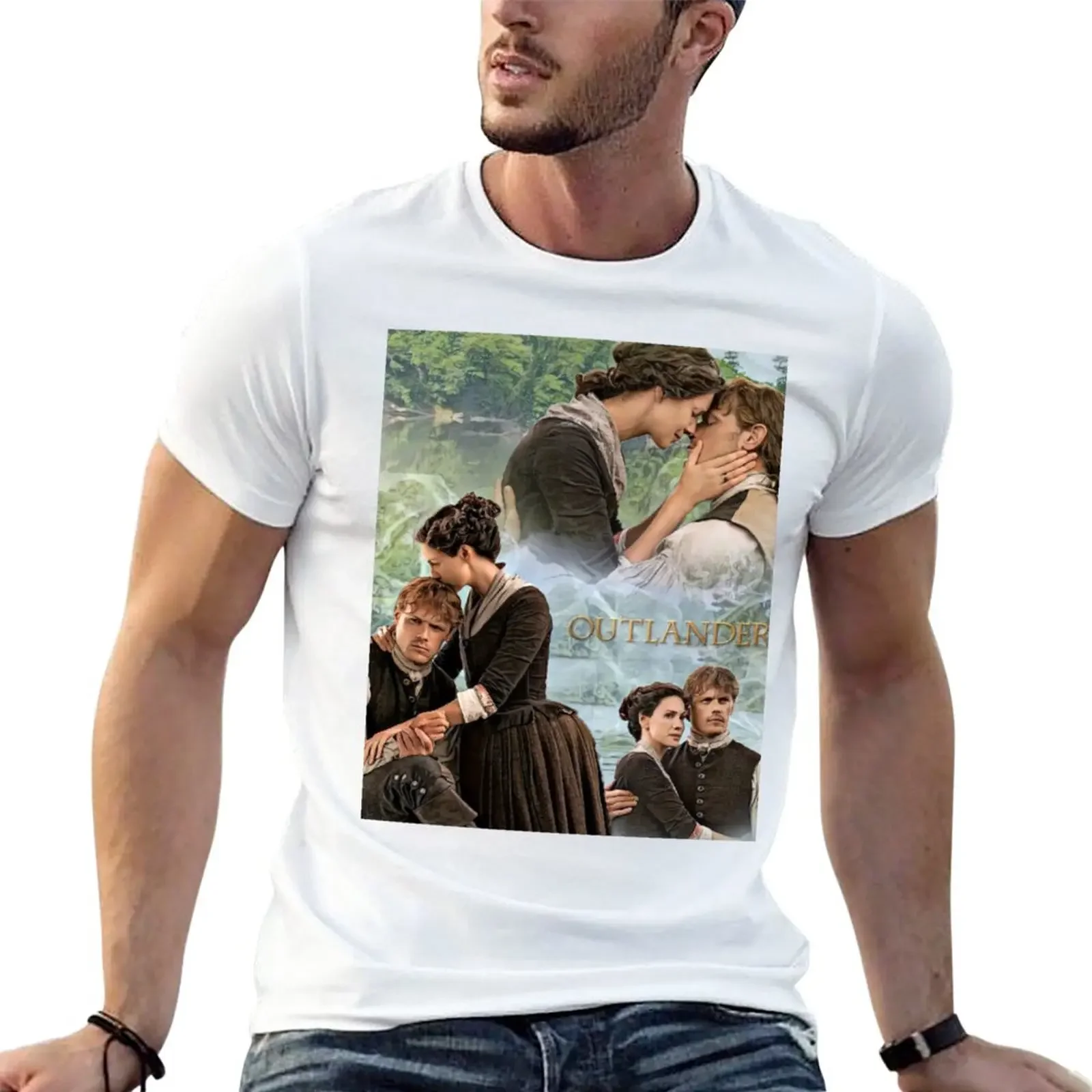 

New Jamie and Claire Fraser/Outlander T-Shirt shirts graphic tees custom t shirt funny t shirts mens tall t shirts