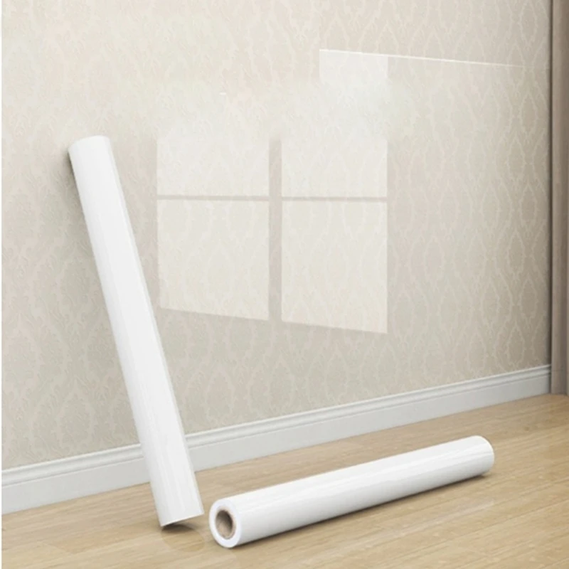 Washable Electrostatic Wall Protective Film Transparent Plastic Wall Sticker Roll Contact Paper for Wall and Furniture