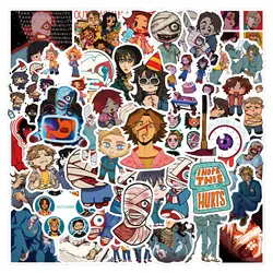 55PCS Hot Horror Game Mouthwashing Stickers Decals For Phone Laptop Suitcase Notebook Skateboard Waterproof Stickers