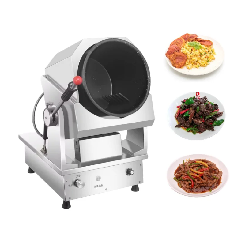 In-Smart Commercial Custom Non Stick Intelligent Food Cooker Robot Cooking Machine Automatic Stir Fryer Gas Machine Auto Cooking