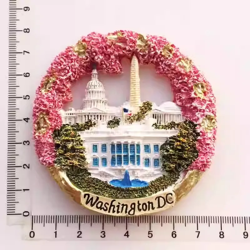 

3d White House garland modeling creative refrigerator sticker arts and crafts gift