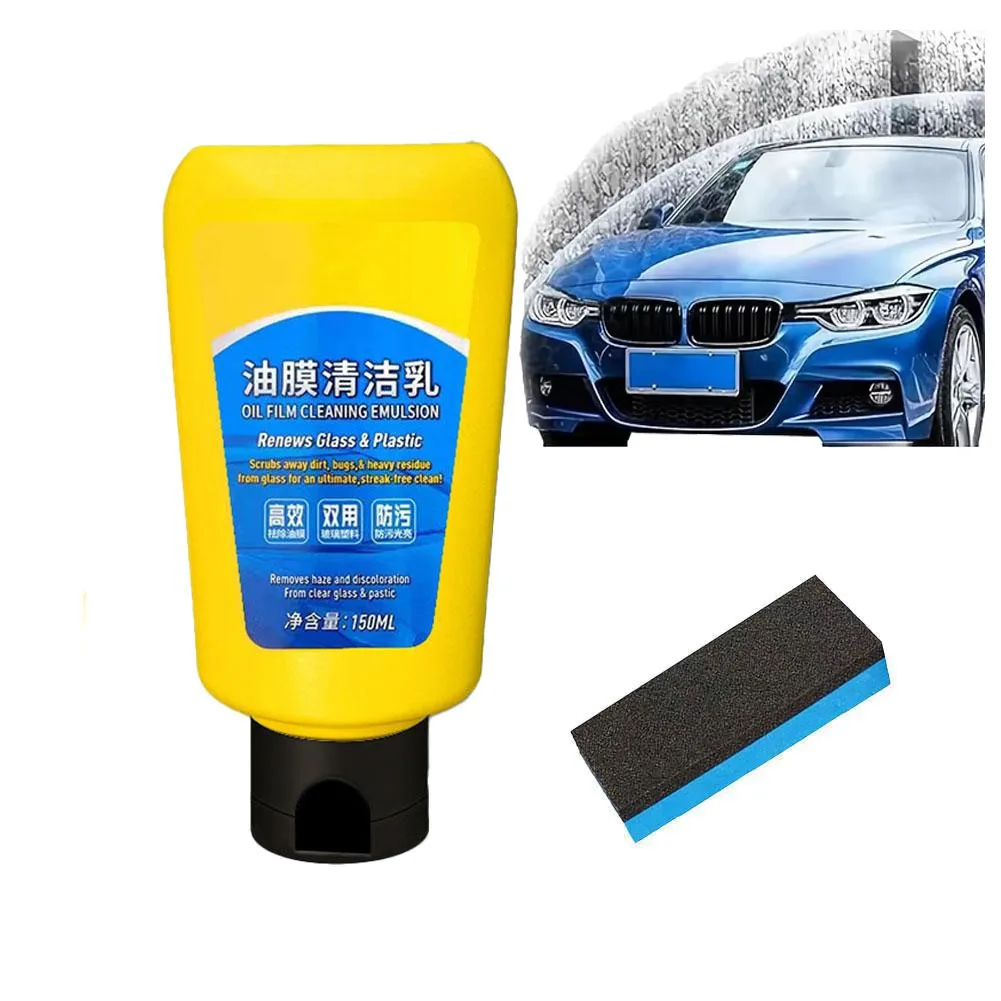Car glass oil film remover Glass polishing Composite windshield wiper Car glass polishing Clear Windows Car beauty