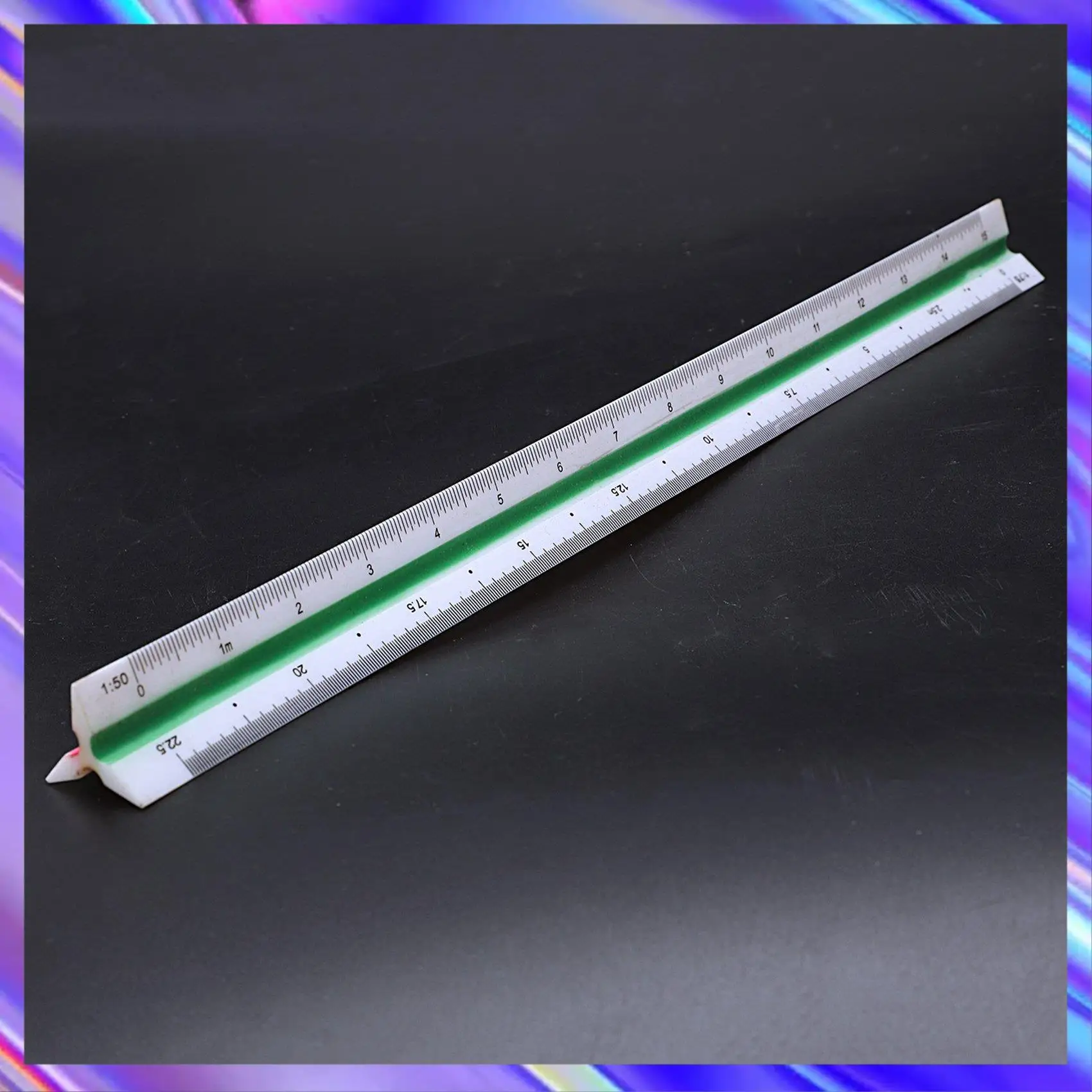 4X 1:20 1:25 1:50 1:75 1:100 1:125 مسطرة بلاستيكية مثلثة