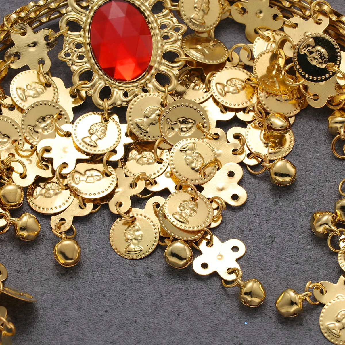 

Заколка для волос для индийского танца, золотые блестящие пайетки, долговечная одежда, аксессуар для выступления на сцене для танца живота, головные уборы, репетиция