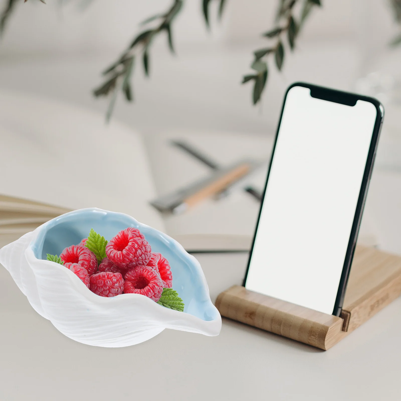 

Unique Conch Shape Ceramic Jewelry Dish Key Holder Bowl for Keys Tray Shaped Home Decor