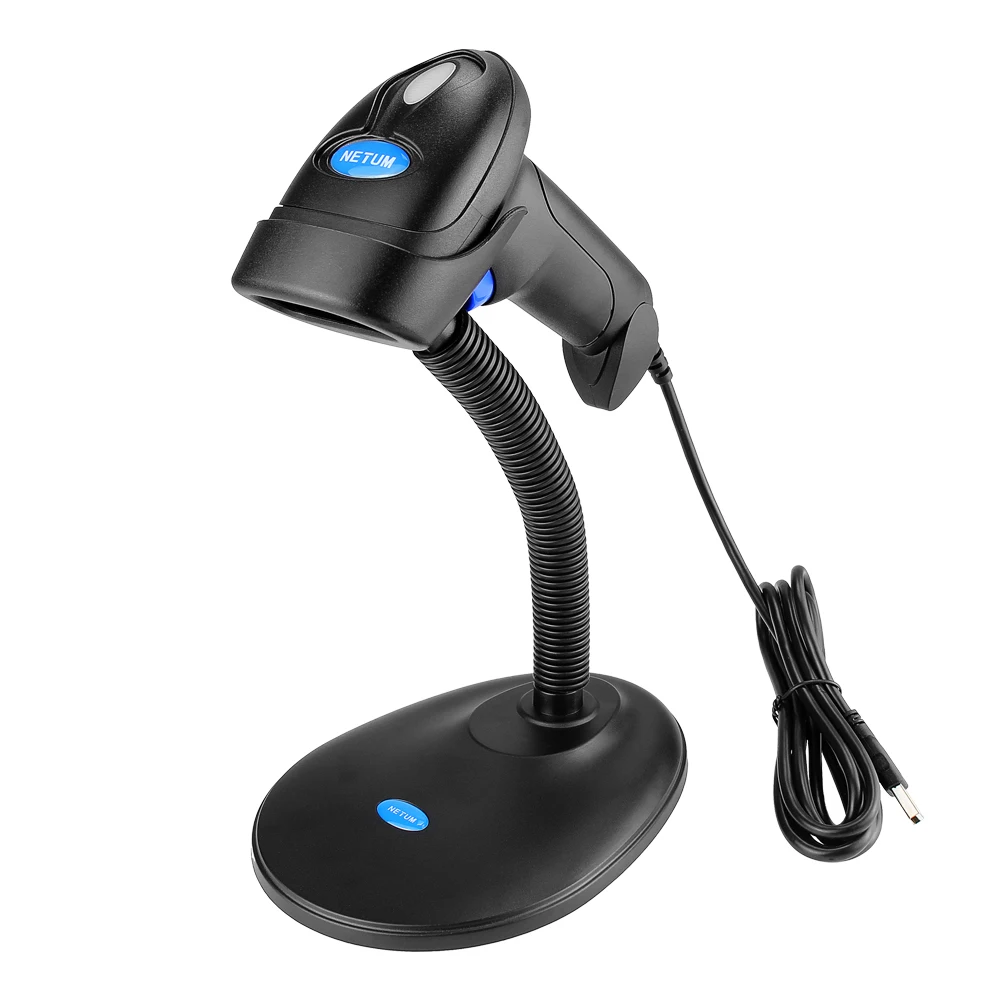 NETUM L8 draadloze 2D-barcodescanner en L5 bekabelde 1D/2D QR-barcodelezer PDF417 voor inventaris POS-terminal