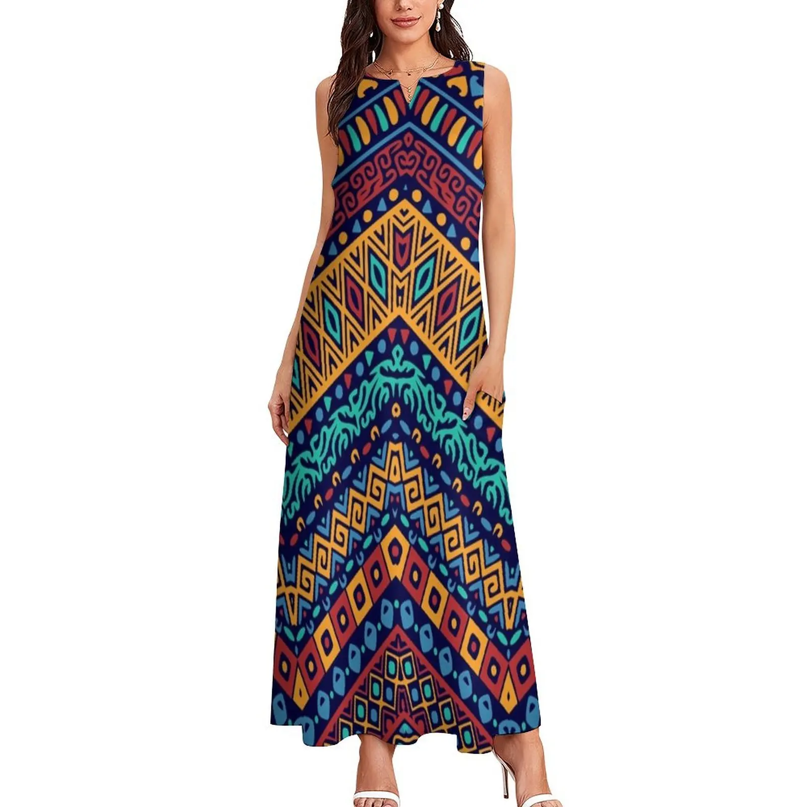 Kente Cloth Long Dress women's summer dress 2025 Dress for pregnant women luxury woman evening