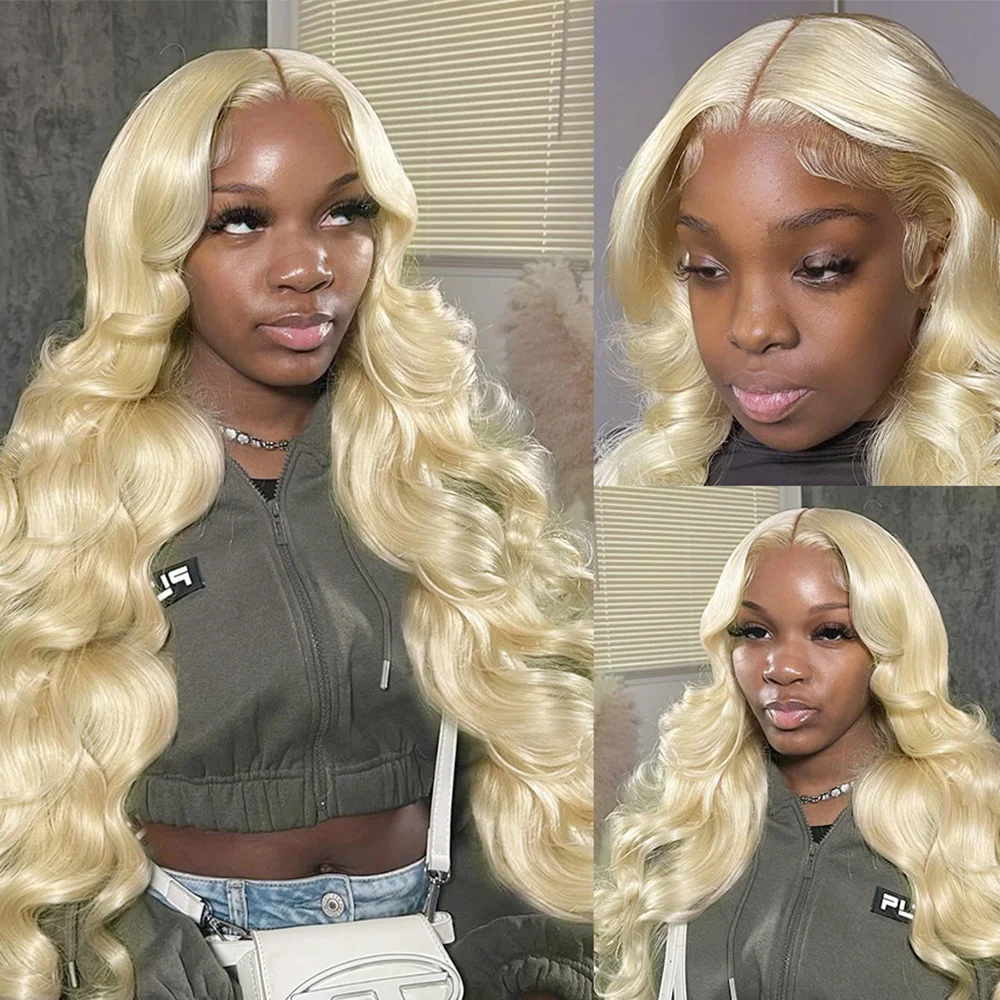 613 rubio miel onda del cuerpo 13x6 HD peluca Frontal de encaje transparente cabello humano brasileño 13x4 pelucas delanteras de encaje 200 densidad 36 40 pulgadas