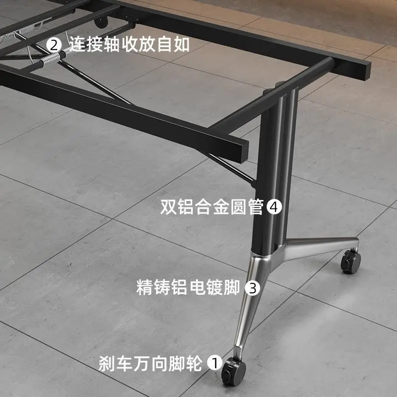 Multifunctional retractable desk educational institution splicing table