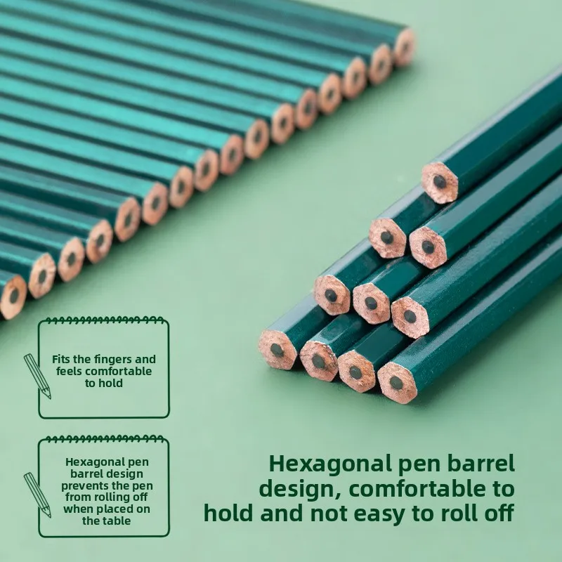 Lápices mecánicos 10 unids/set de madera HB 2H 2B lápiz de dibujo papelería escuela estudiantes suministros de arte