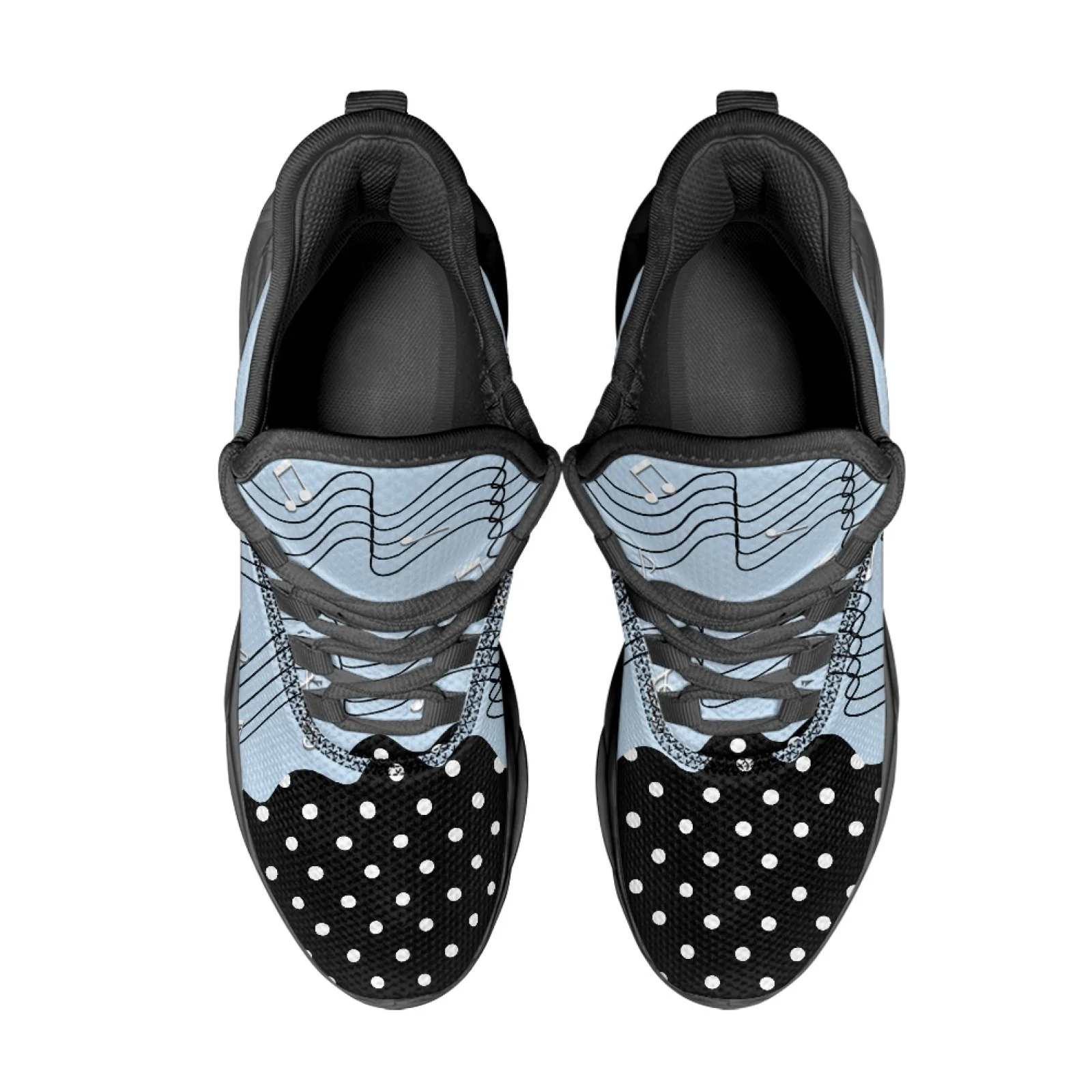 PENSTROLL Guitar Music Note Breathable Running Shoes for Gym Mesh & EVA Blade Running Sneaker Men's Running Shoes