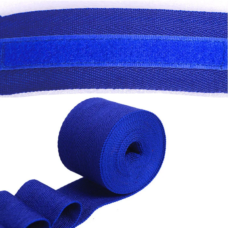 2 قطعة لفافات اليد الملاكمة القطن 5 متر التجفيف السريع شبه مطاطا هوك حلقة تصميم الرياضة يلتف اليد ل كيك بوكسينغ الملاكمة التايلاندية