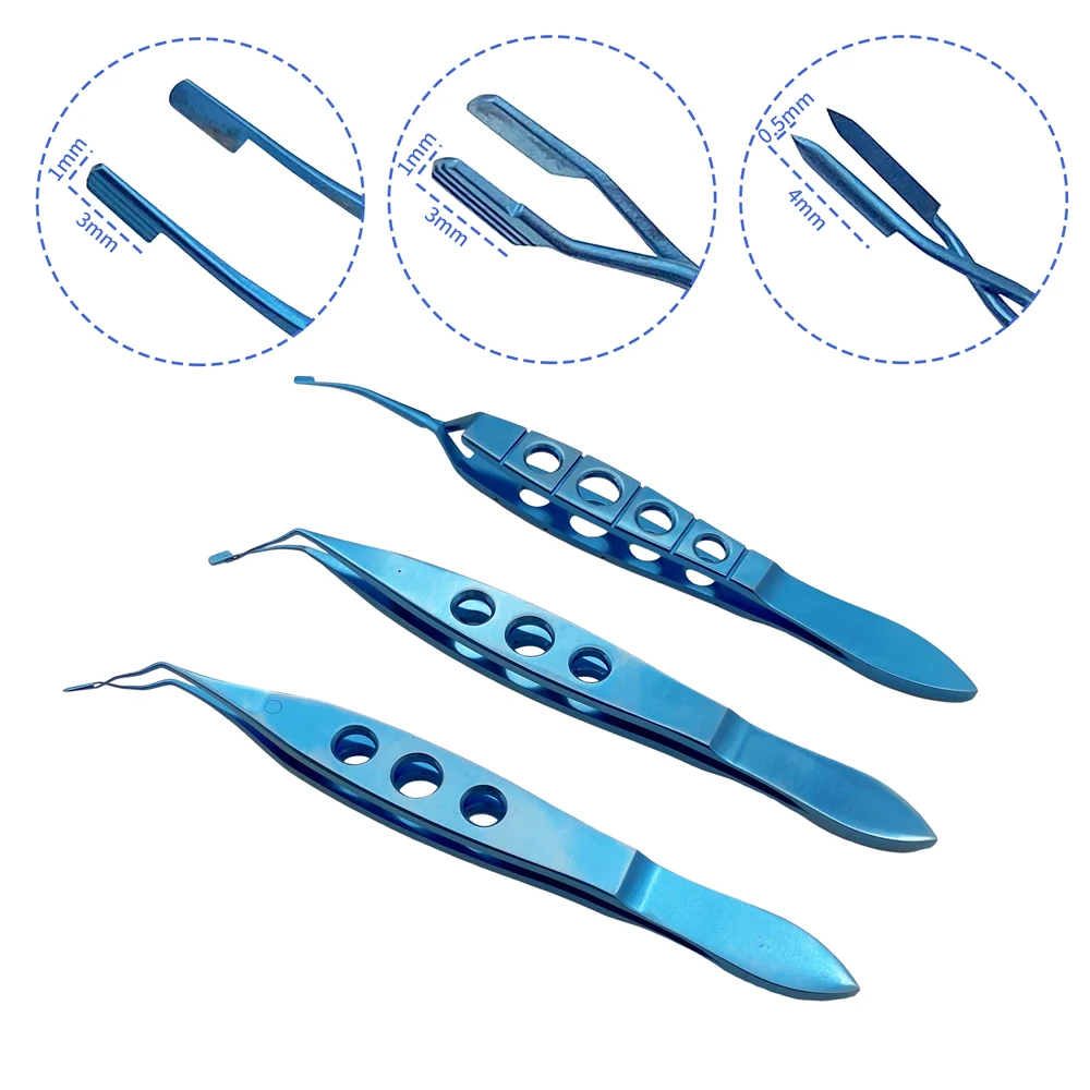 チタン製鋸歯状核破砕鉗子-3mm-眼科用器具