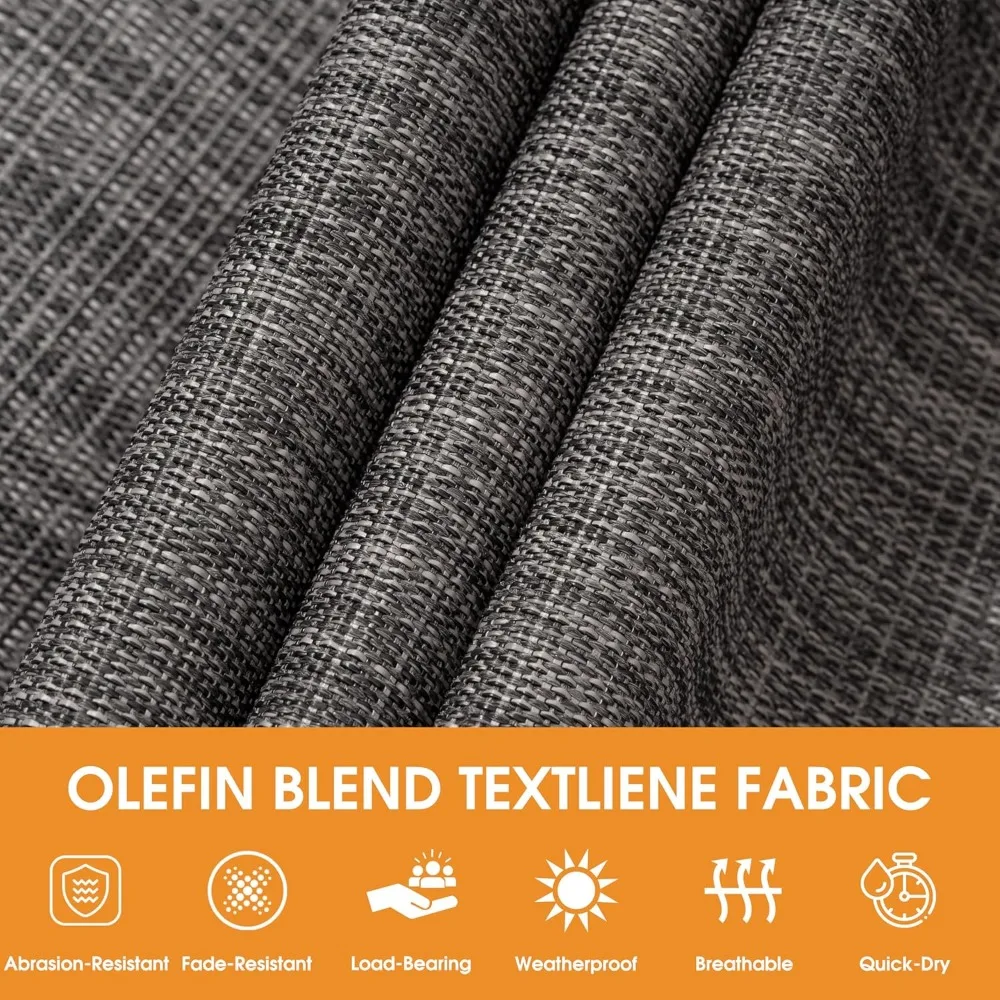 أرجوحة مزدوجة سريعة الجفاف بطول 11 قدم مع قضيب مفرش وجيب جانبي للاسترخاء في حمام السباحة في الهواء الطلق #2