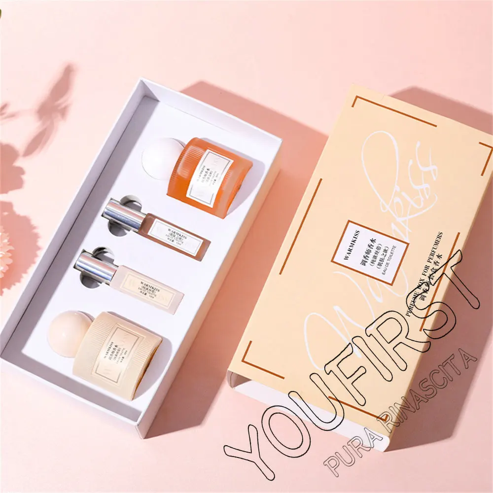 Caja De regalo De Perfume De 100ml para mujer, conjunto De 4 piezas, fragancia duradera, planta De Perfume, aroma Floral