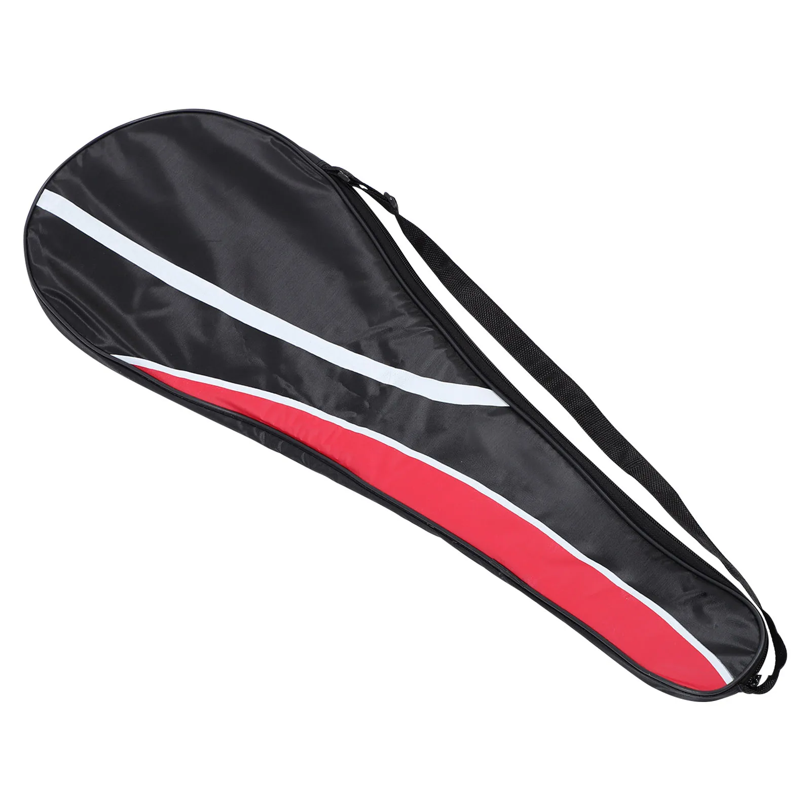 Badminton Racket Bag Oxford Cloth Waterproof Wear-Resistant Racket Organizer Adjustable Tennis Storage Pouch Multi-Use
