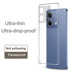 Ultra thin Slim shockproof Clear Soft TPU Case For Xiaomi Redmi note 13 T E 12 S 11 pro plus Silicone Crystal Transparent Case