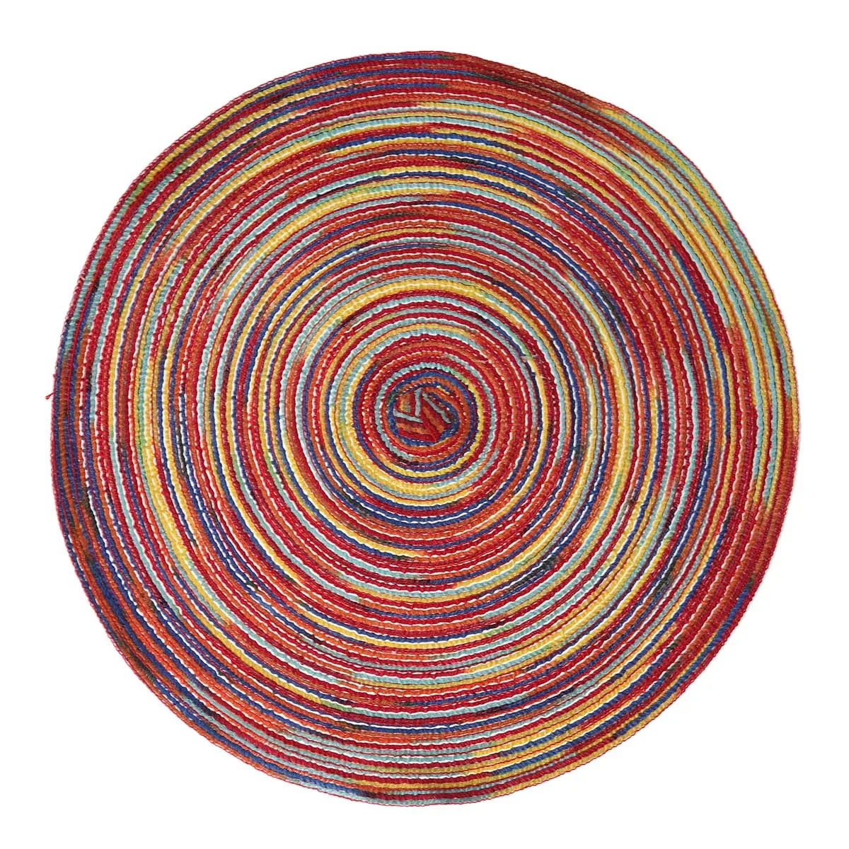 

6Pcs Cotton Linen Woven Round Placemats Heat Resistant Table Mat Natural Dining Room Decor Kitchen Table Protector