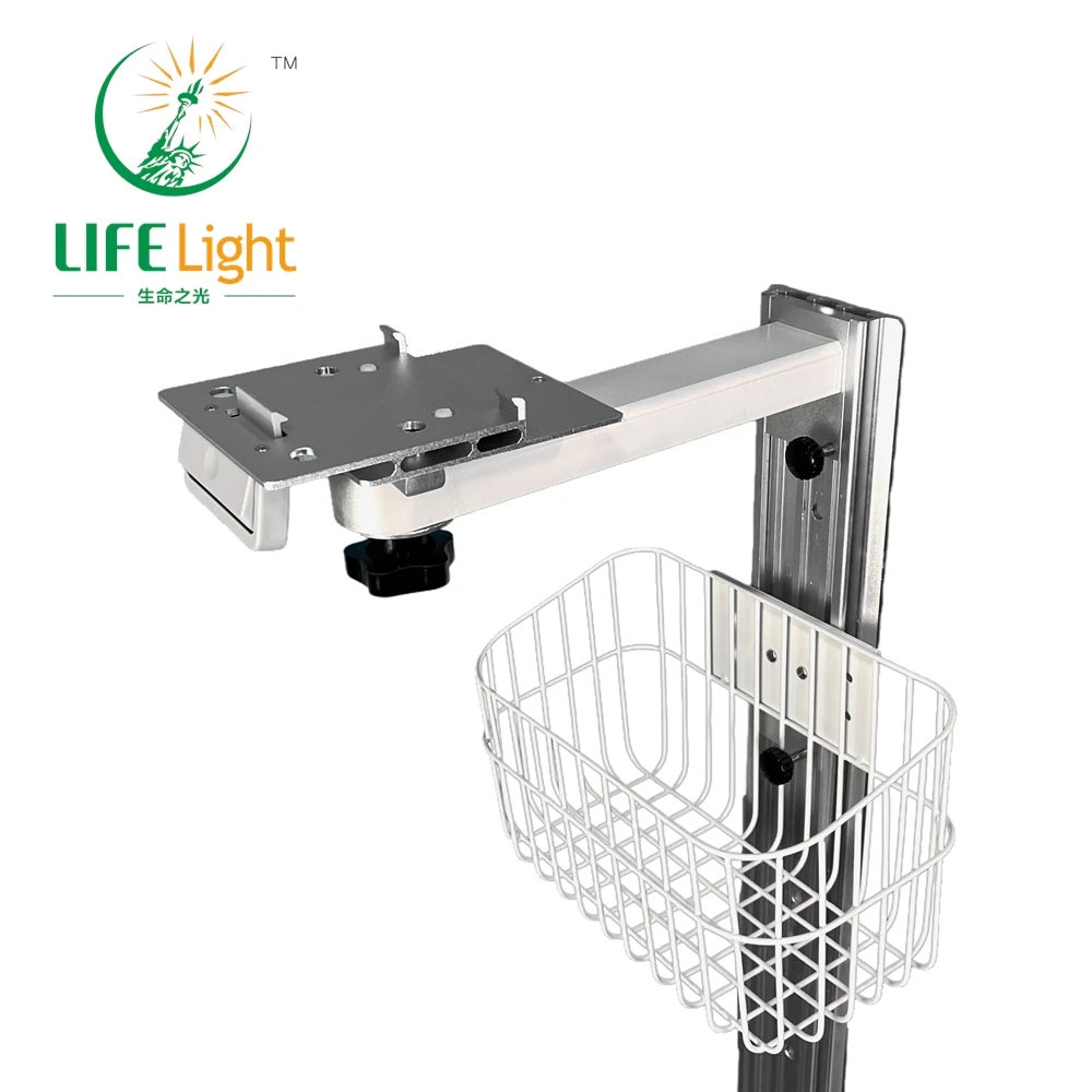 Medical furniture aluminum alloy plug-in plate wall mount stand patient monitor wall mount with bracket