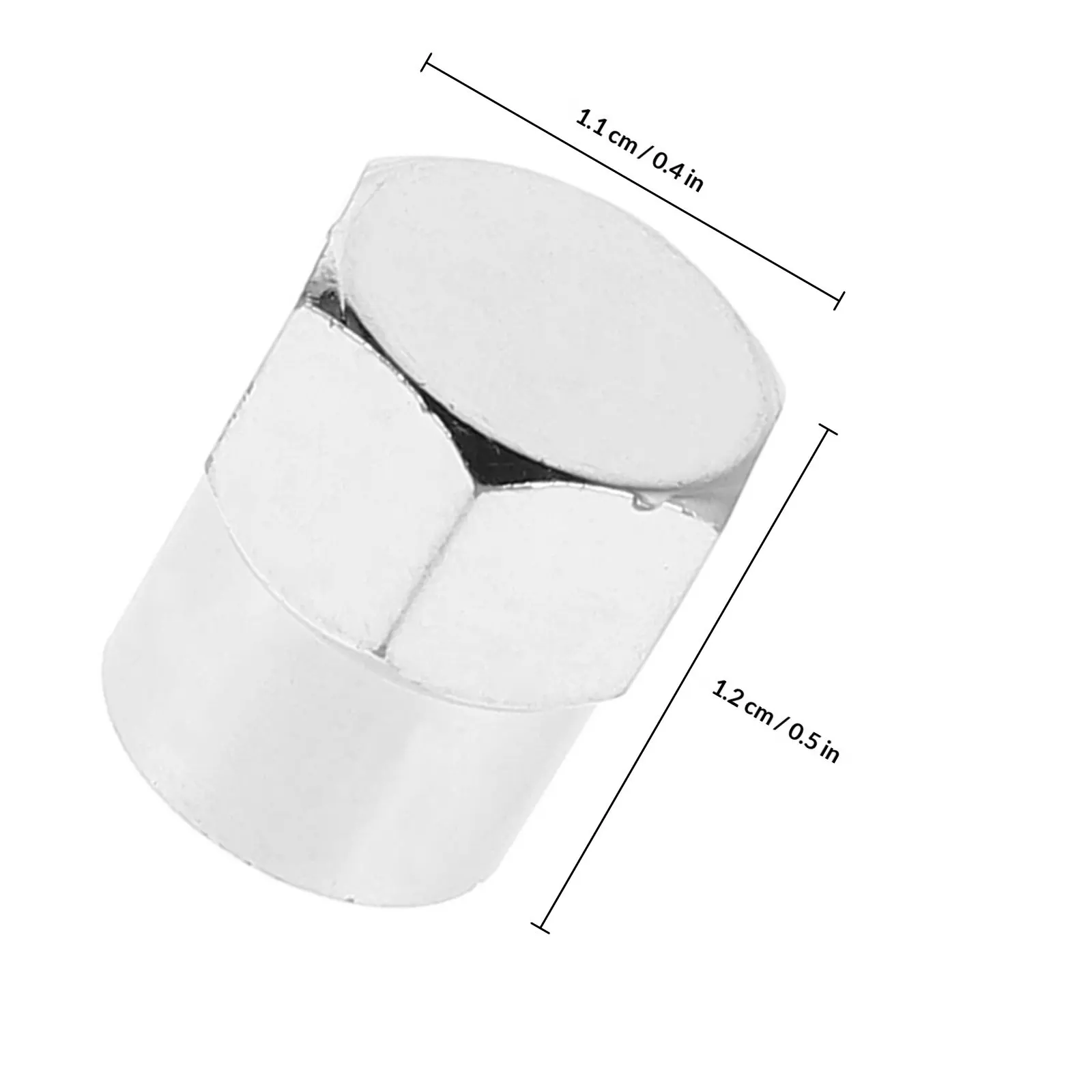 8Pcs Electroplated Chrome Valve Stem Caps with Sealing Ring Universal Fit for Car Truck Motorcycle Bicycle Suv Leak-Proof Tire