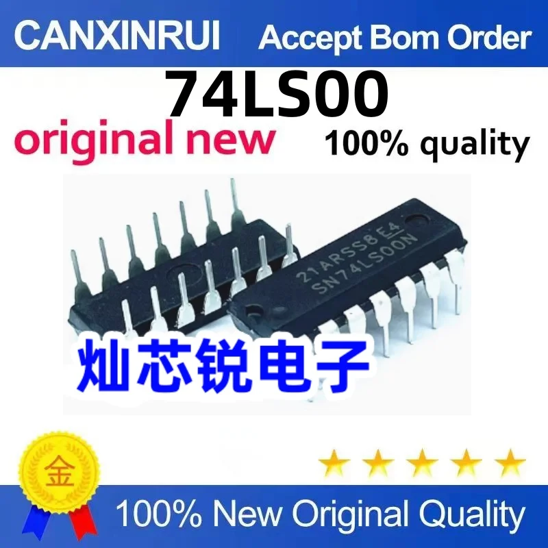 

（100 pieces）SN74LS00N HD74LS00P 74LS00 In-Line DIP14 2-Input Quad NAND Gate
