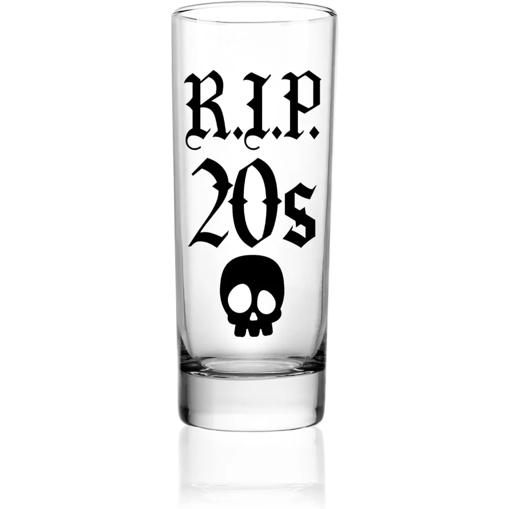 1 Uds. Vaso de chupito de 30 cumpleaños RIP 20s regalos de cumpleaños para su vaso de chupito los mejores regalos de decoración de 30 cumpleaños para mujeres suministros de fiesta