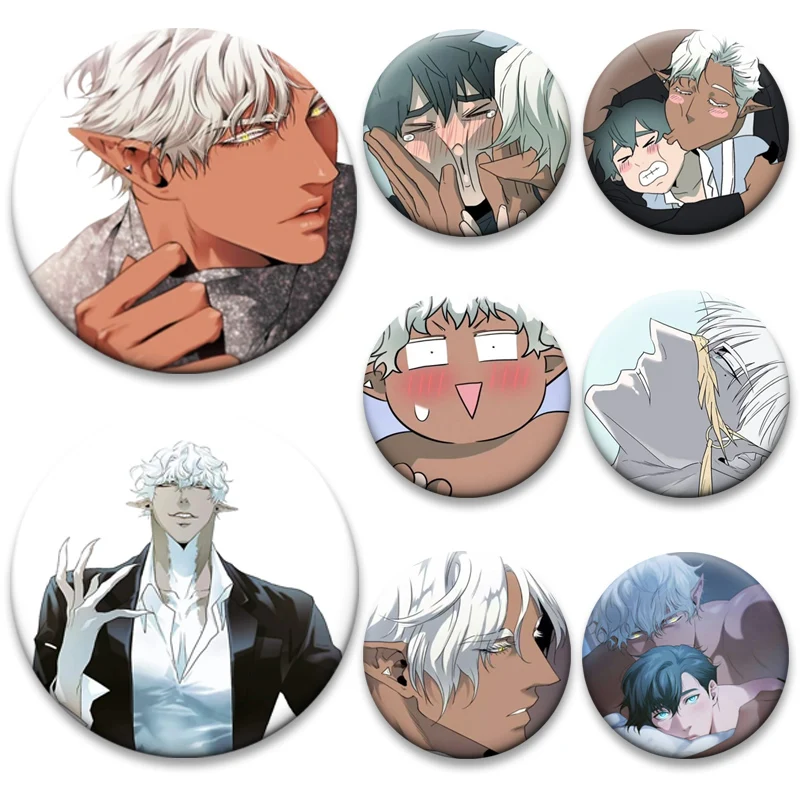 

BL Comic Dear Door Pins,Round Creative Cartoon Badge,32/44/50/58mm Exquisite Handmade Brooches for Backpack Accessorys Gifts