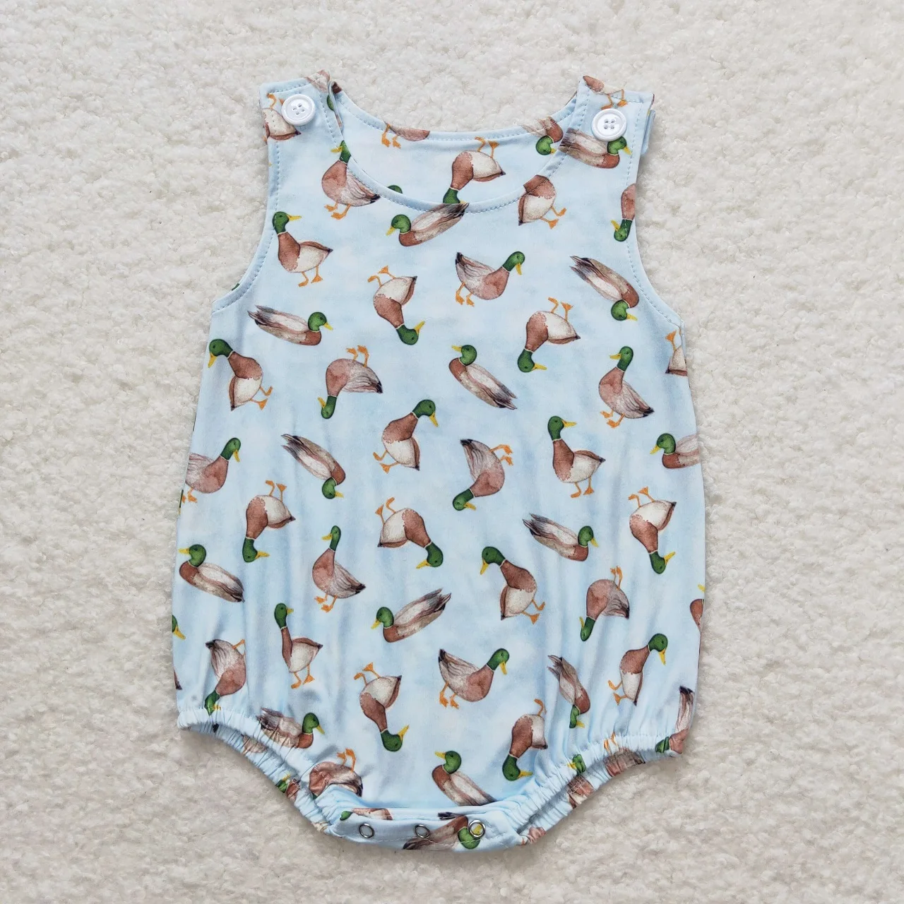 Wholesale Newborn Ducks Dogs Coverall Bodysuit Baby Boy Toddler Short Sleeves Romper Kids Summer Bubble One-piece Jumpsuit