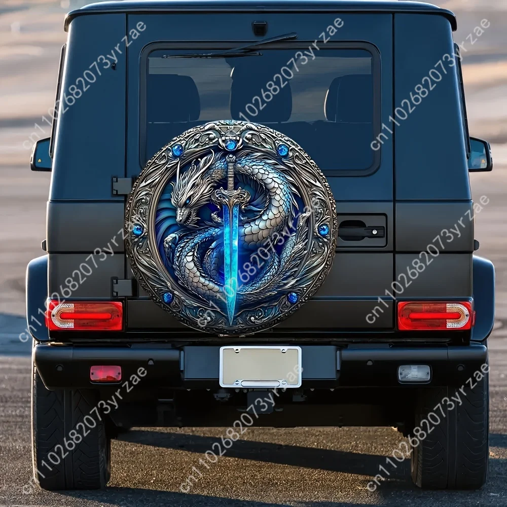

Dragon Various Models Spare Car Tire Cover Sand Dust Prevention Protect Wind Rain Tire Cover Sturdy Durable Tire Covers