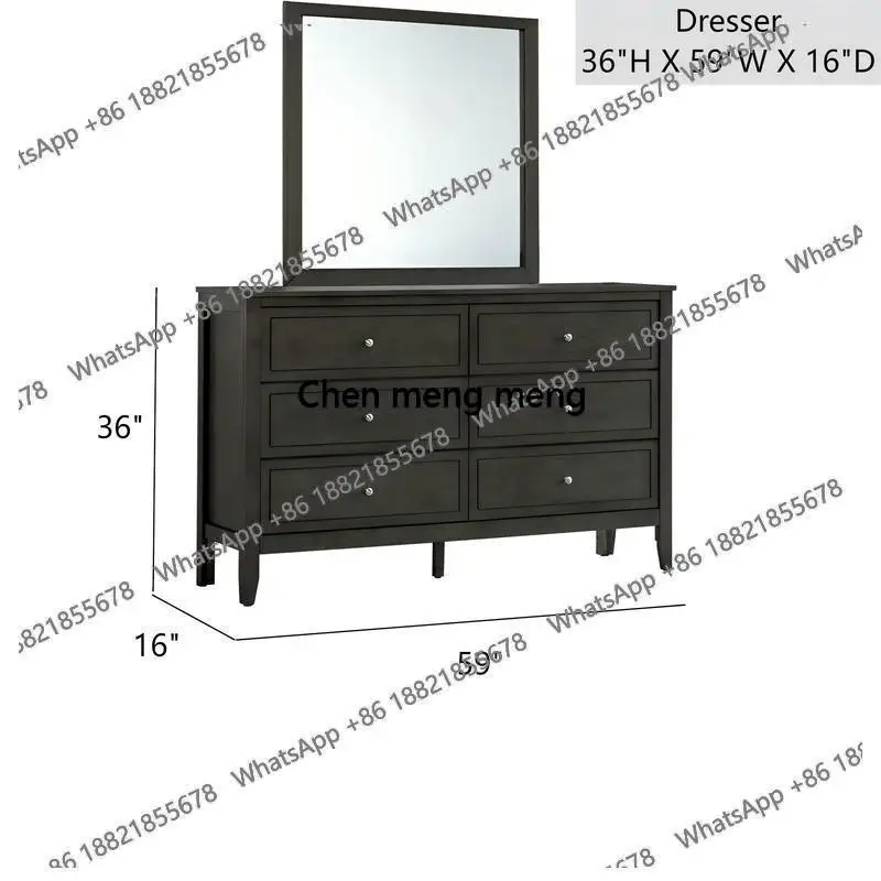 Gray Dresser G1311-D-05 - Stylish Storage Solution for Bedroom & Living Room