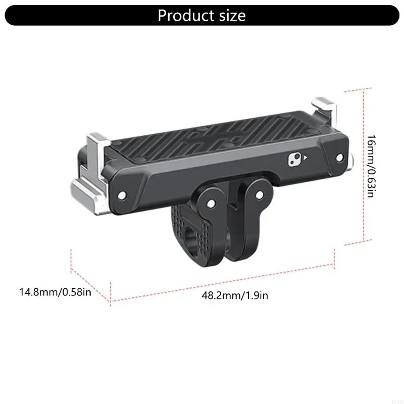 حامل متعدد الاستخدامات من الألومنيوم المغناطيسي سريع الفك لكاميرات GO يتميز بواجهات قفل بمخلبين قابلة للطي 896C #5