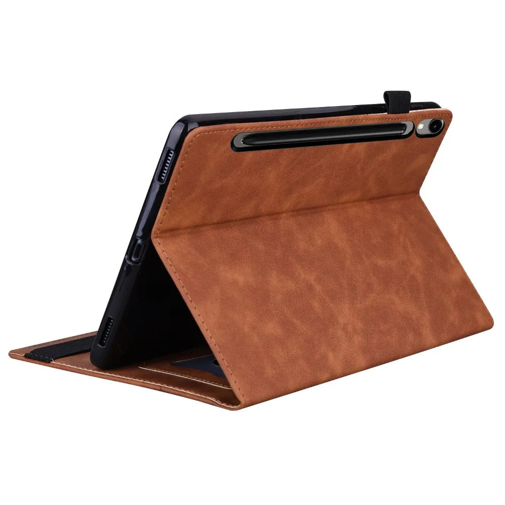 Etui na tablet Samsung Galaxy Tab S9 S8 S7 Plus FE Ultra PU skórzany tablet biznesowy na Galaxy Tab S9 S8 S7 FE Plus Ultra Book Cover — zdjęcie produktu 5
