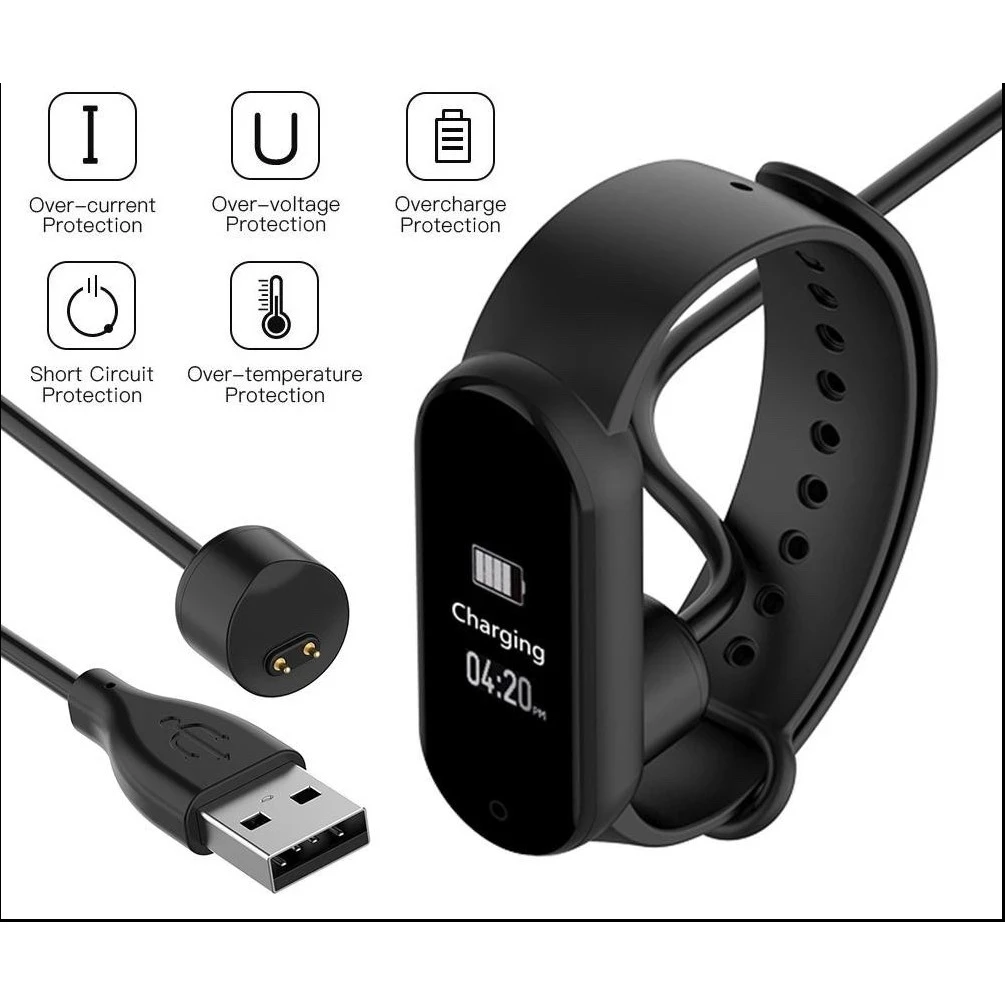 سريع شحن كابل ل شاومي Mi الفرقة 7 6 5 4 شاحن كابل نوع البيانات C إلى USB OTG محول حوض ل MiBand 4 5 6 7 سلك شاحن
