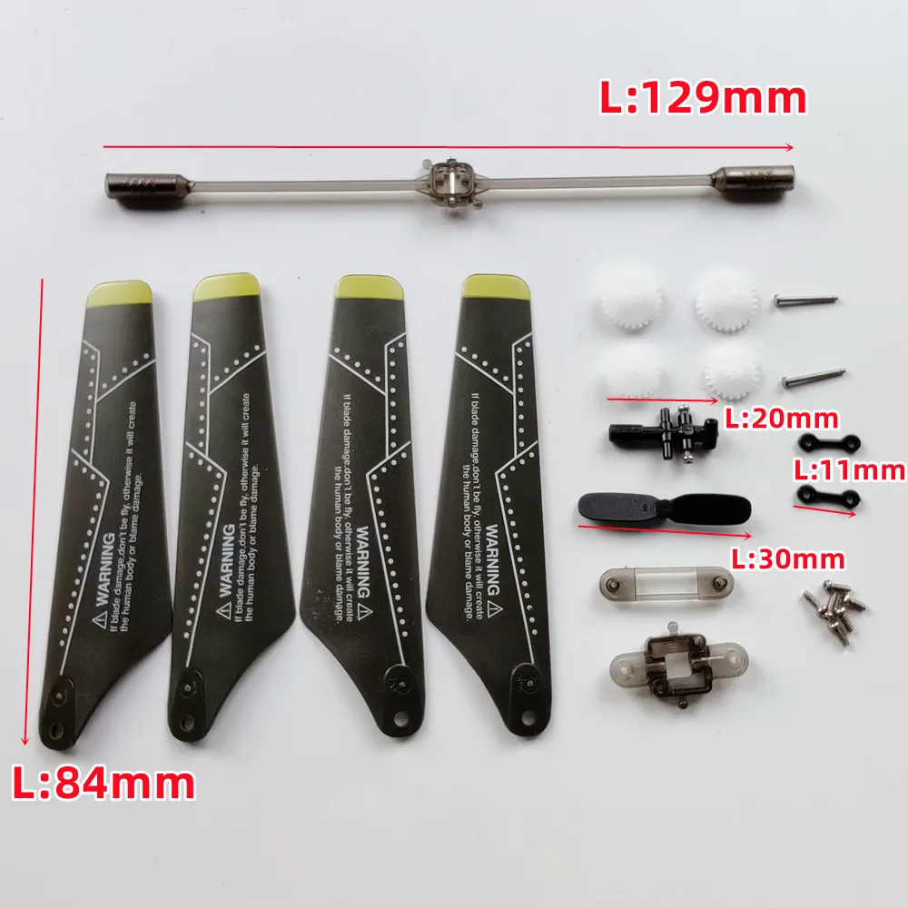 Syma S109G S109 S102 S102G RC Helicopter Spare Parts Main Blades Tail Props Balance Bar Shaft Replacement Gear Motor Accessories