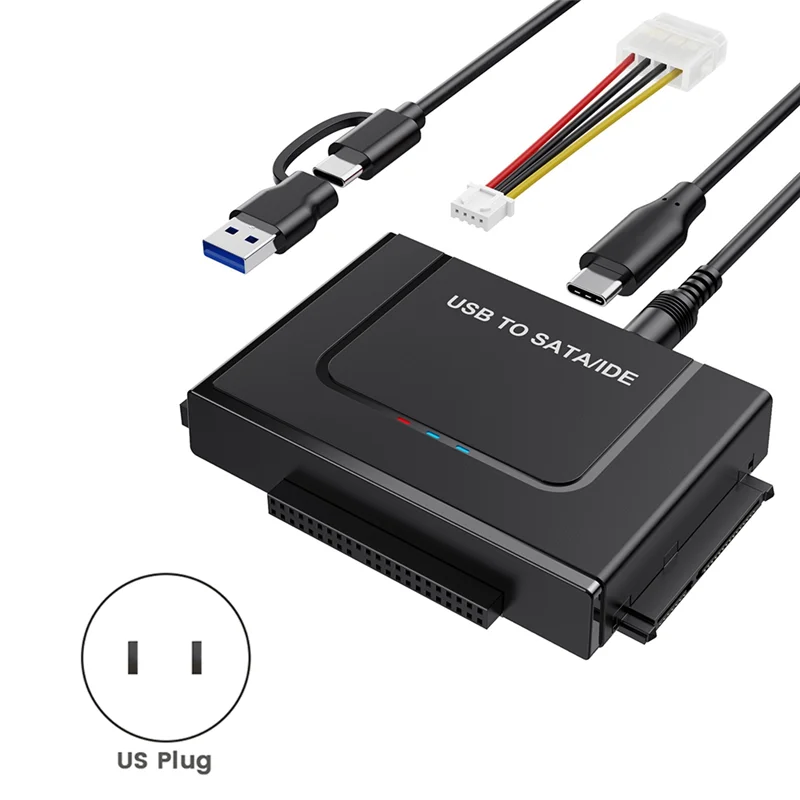 

Адаптер AT82-USB к SATA/IDE Кабель-адаптер жесткого диска SATA USB для твердотельного диска SATA 2,5 дюйма и 3,5 дюйма