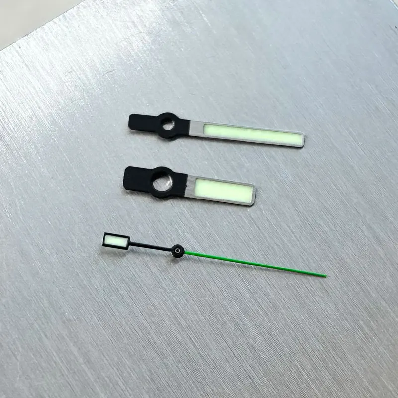 Watch Modify Parts SBBN/SKX007 Vintage Style Green Luminous Watch Hand Suitable For NH35/36 Automatic Movement
