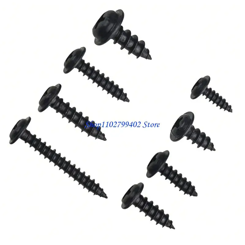 547F Hardware Mounting Screw Set with Carbon Steel Washer Head Tapping Screws in Storage Box for Daily Repair Work and Assembly
