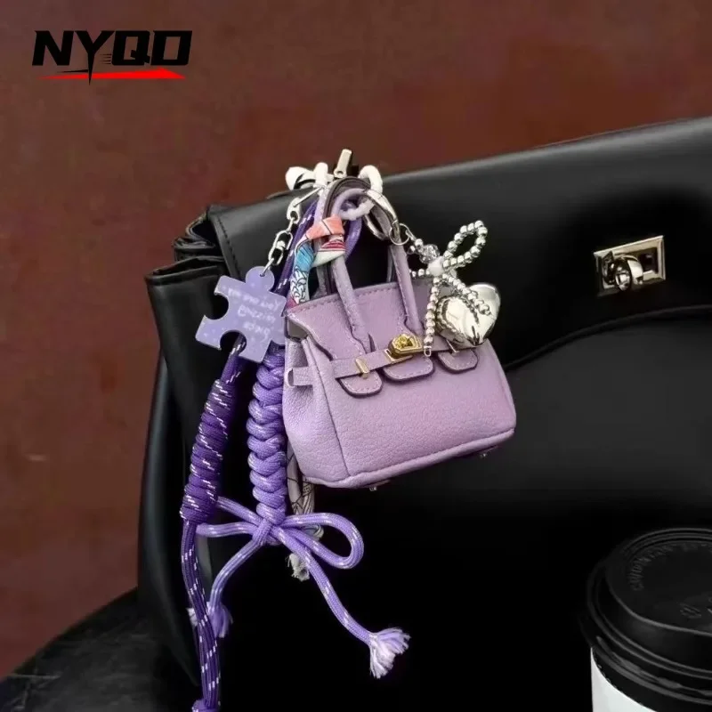 2024 New Bag Charm Lanyard Pendant Fashion Key Charms HandBag Accessories Backpack Decoration Keychain Sac A Main Femme