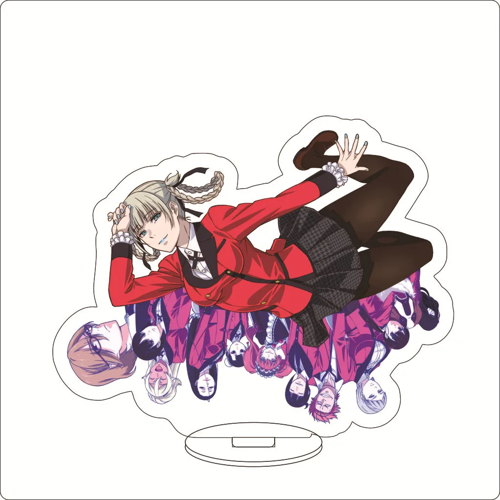 16CM Anime Kakegurui‌ Jabami Yumeko Saotome Meari Momobami Kirari Ikishima Midari Cos Acrylic Figure Stand Gifts Ornaments - view 6