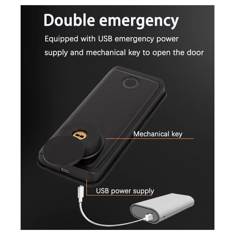 Tuya App รีโมทคอนโทรลสมาร์ทประตูล็อค Deadbolt พร้อมปุ่มล็อคลายนิ้วมือ Electronics Digital House Electronic Lock-A09I