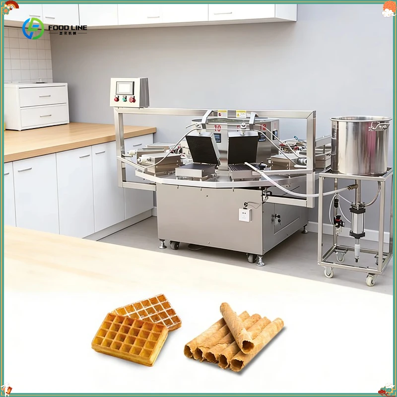 Integrated Open-close Egg Roll Maker Smokeless Crispy Egg Roll Machine FL Customized Waffle Making Machine