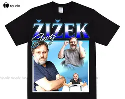 Slavoj Zizek T-Shirt Ik Haat Kapitalisme Ik Zou Liever Niet Zijn Dat Mensen Saaie Idioten Zijn Sartre Descartes Print Uni-Studenten
