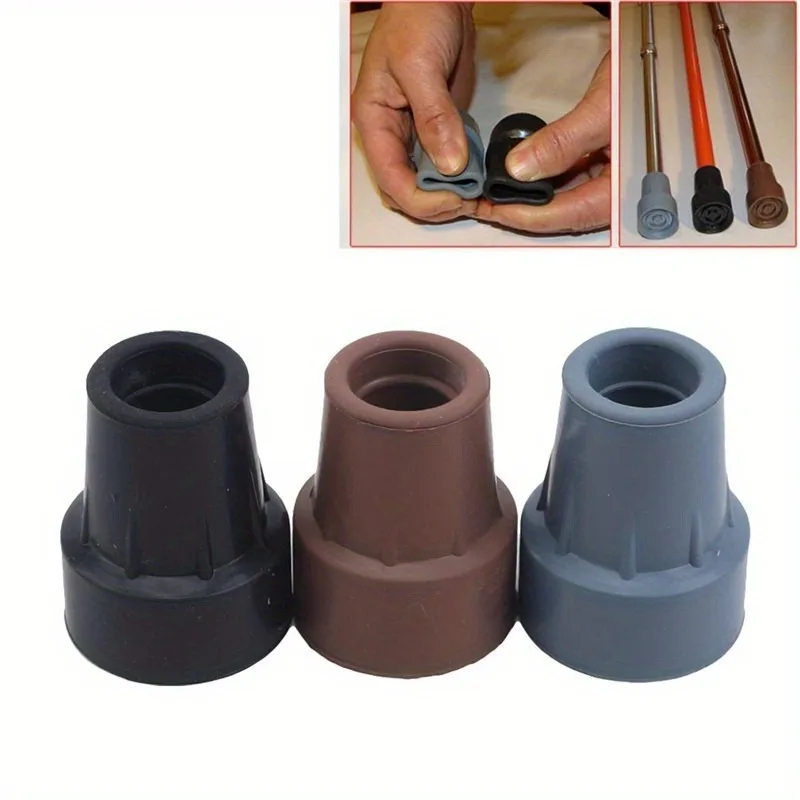 1pc Rubber Cane Tip, Enhance Stability and Safety for Walking Cane, Easy To Install Cane Accessory