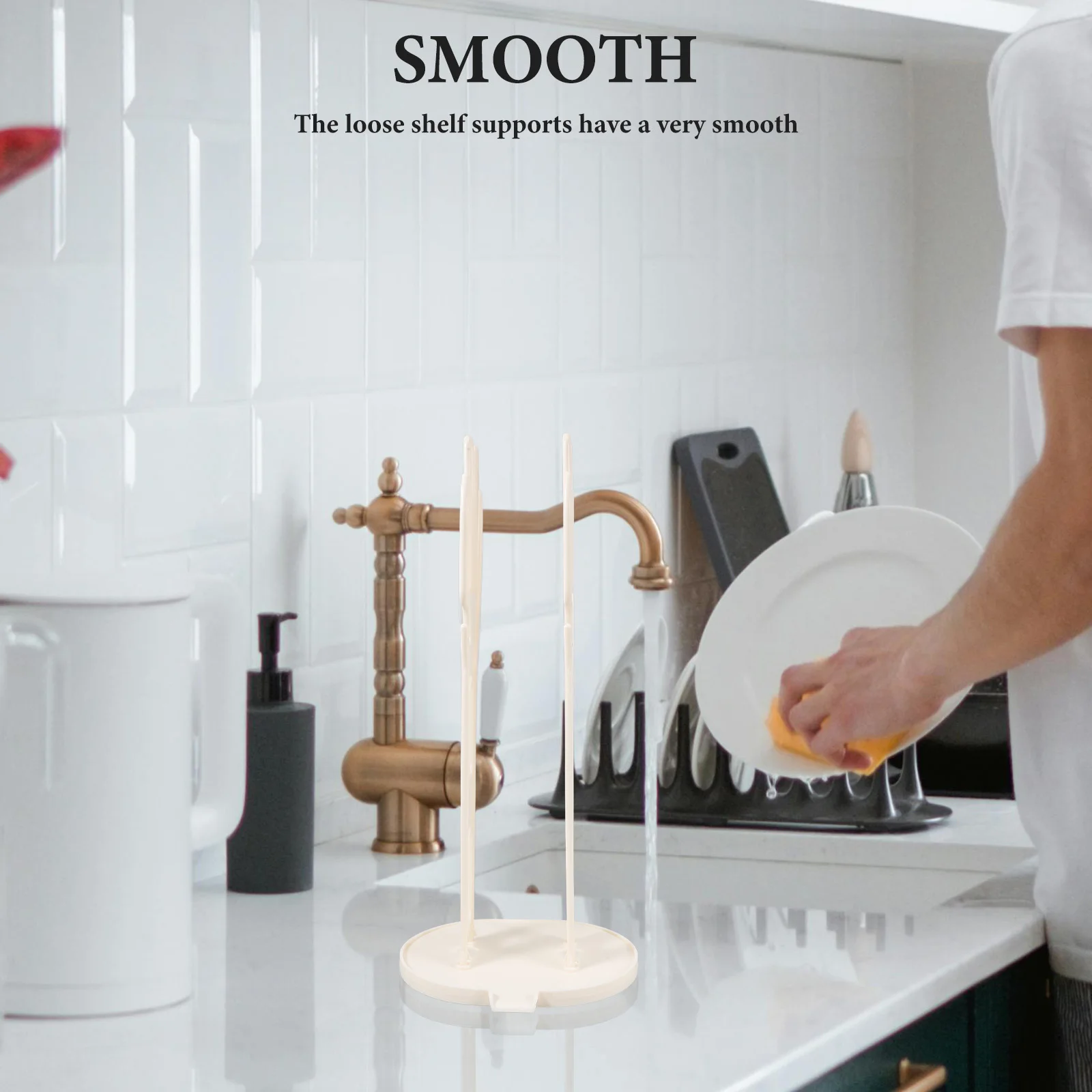 

Kitchen Glove Holder Drying Rack Detachable Dish Towel Stand Sturdy Pp Plastic Water Collection Base Fast Drainage For Sink