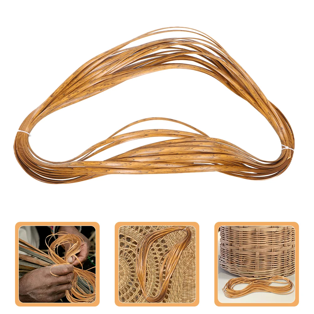 

2 Rolls Rattan Chair Plastic Wicker Basket Weaving Kit Repair Repairing Balcony Material Cane Webbing Multi-functional