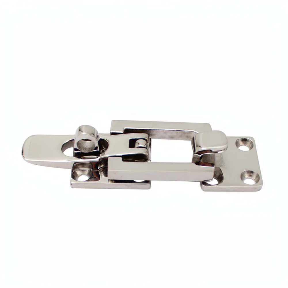 Secure 316 Stainless Steel Marine Hasp Latch For Boat Yacht Hatch Cabinet Storage Door Locking Hardware Fitting