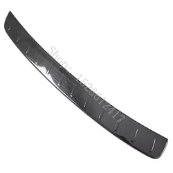 For PORSCHE Cayenne 2011 2012~2014 stainless steel Trunk Rear guard Tread Plate Rear Bumper Protector Sill Car accessories