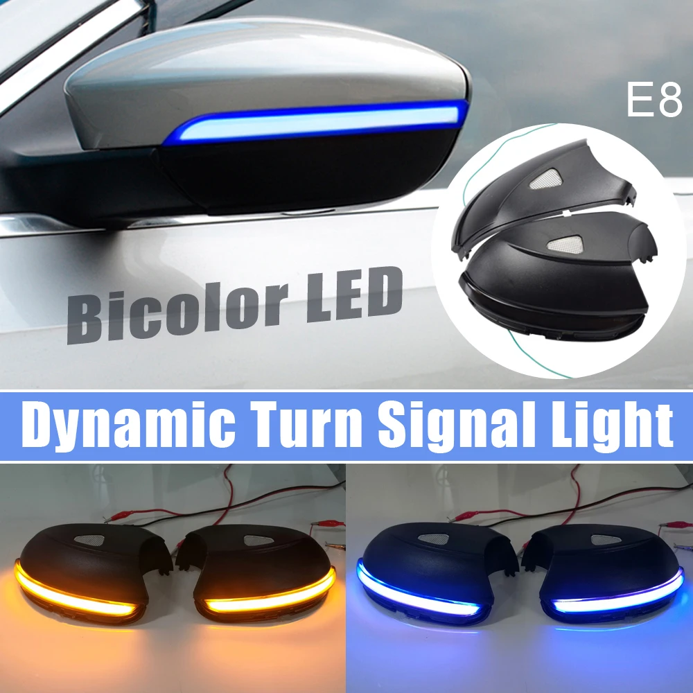 For VW Passat B7 CC Scirocco MK3 Jetta MK6 EOS Beetle R LED Dynamic Turn Signal Blinker Sequential Side Mirror Indicator Light